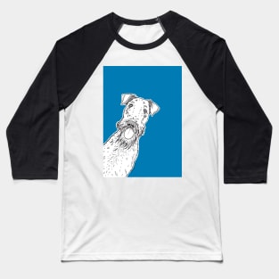 Cute Peeking Dog Baseball T-Shirt